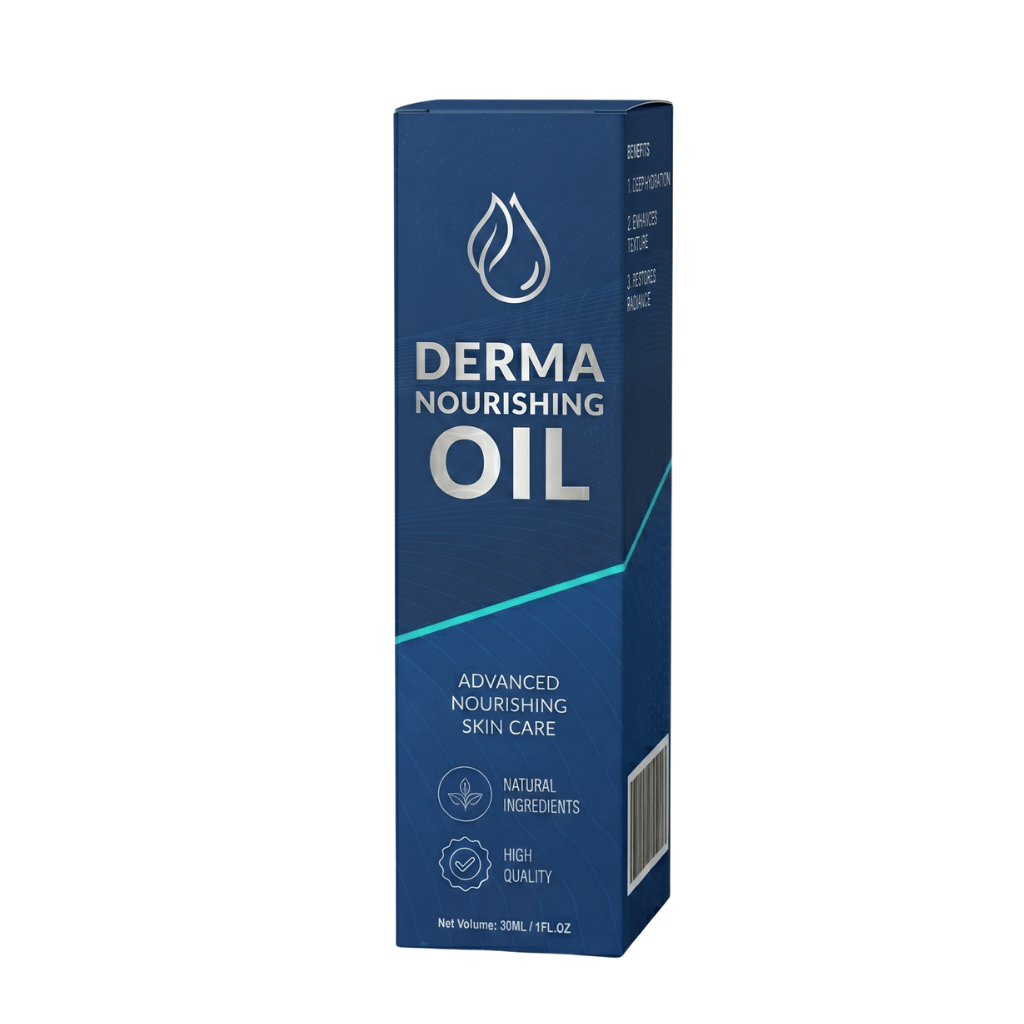 Packaging of Derma Nourishing Oil for advanced nourishing skin care with natural ingredients.