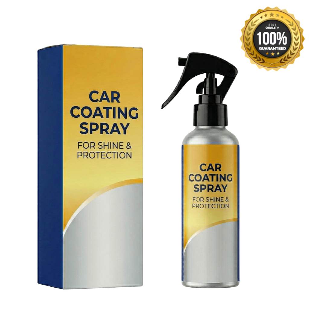 Luxe Car Coating Spray for Shine & Protection bottle and box showcasing brilliant gloss finish.