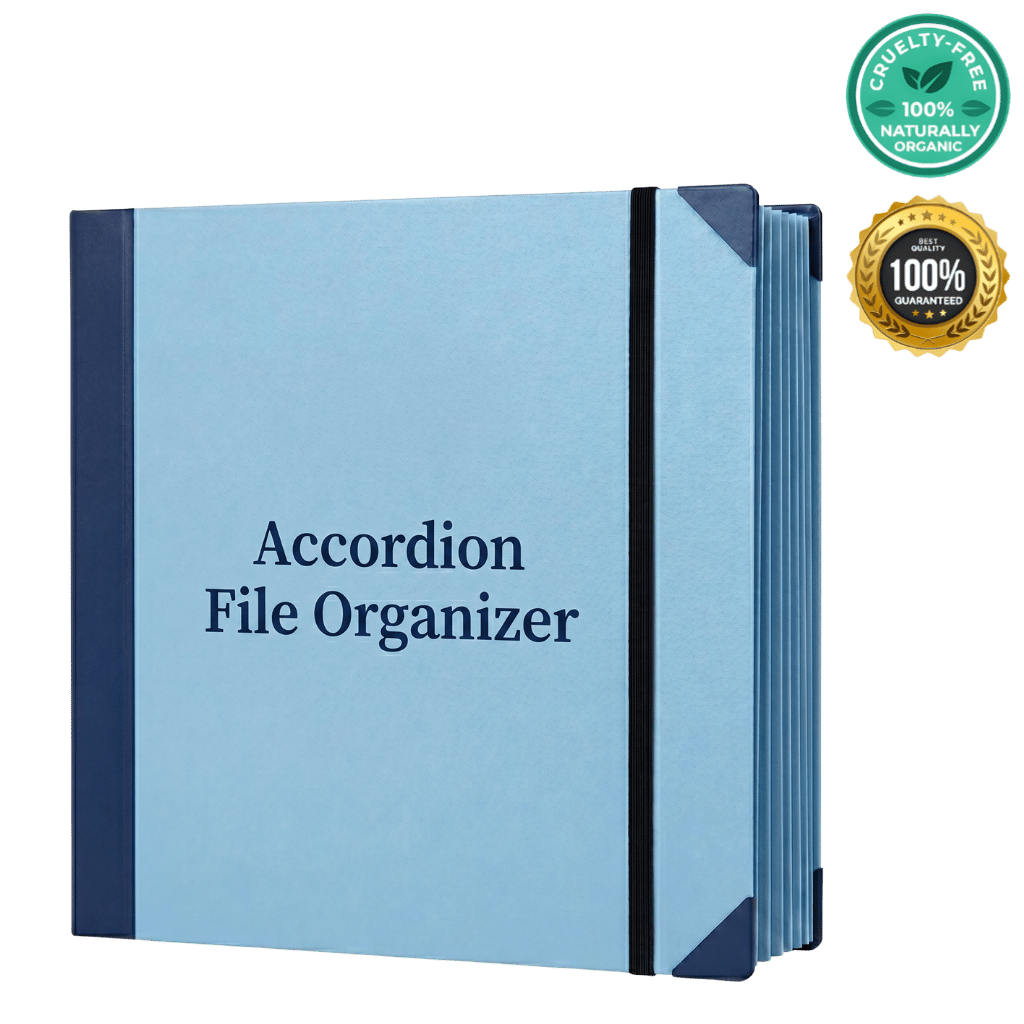 Accordion File Organizer with multiple sections for efficient document storage and organization.