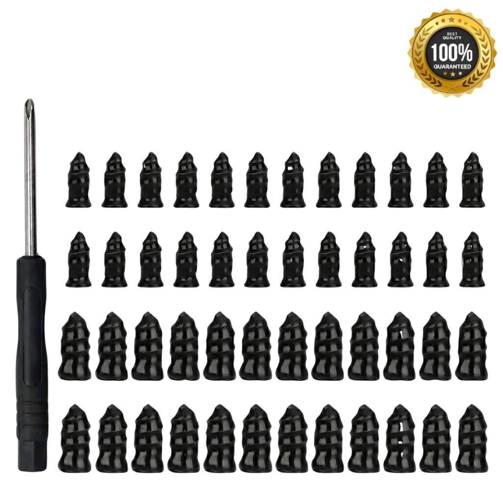 Tire Repair Rubber Nails Kit with durable rubber repair nails and a screwdriver for easy tire puncture repairs.