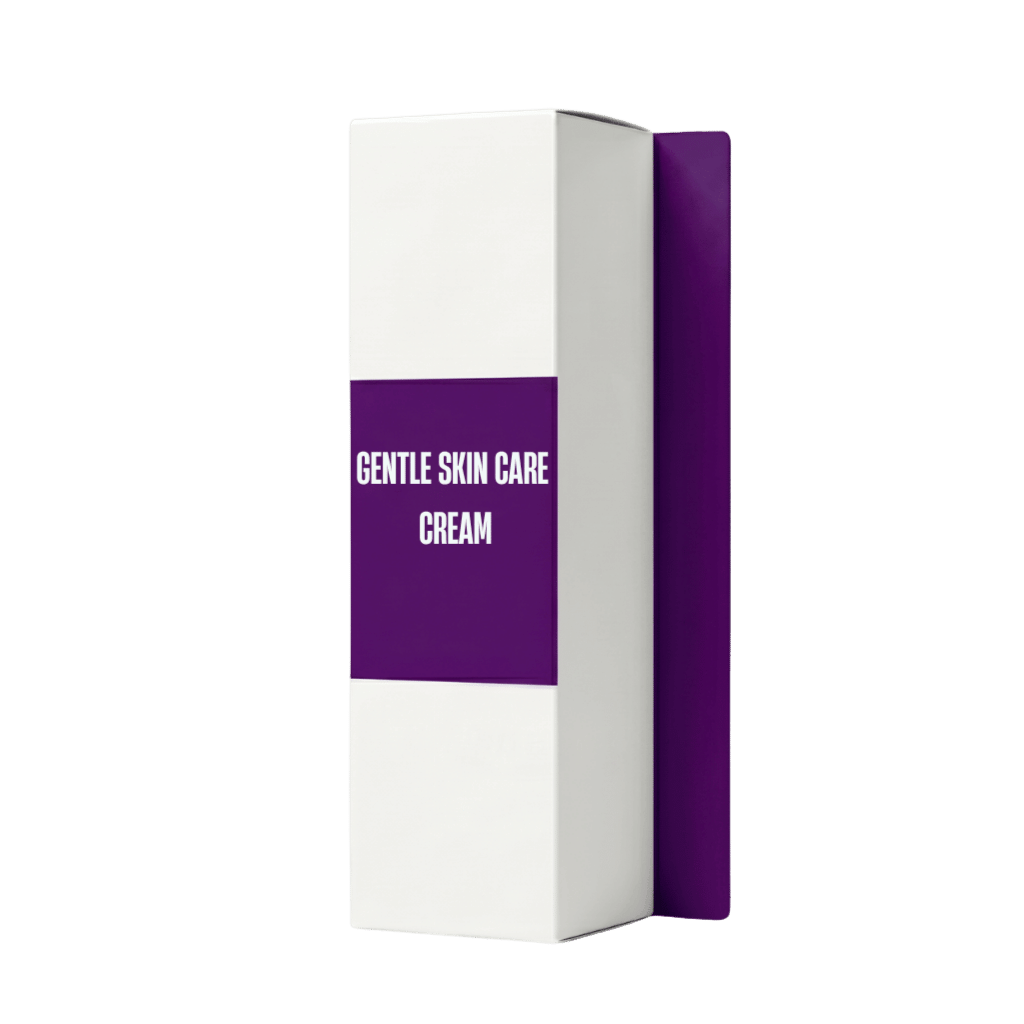 Gentle Skin Care Cream packaging showcasing its smooth, refreshing formula for a firmer-looking complexion.