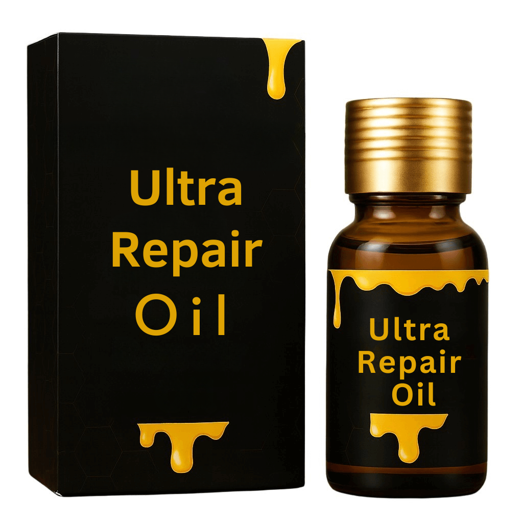 Ultra Repair Oil bottle and packaging showcasing a sleek design for effective daily skincare.