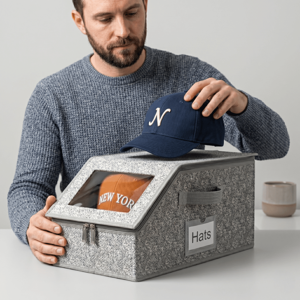 Stackable Hat Storage Boxes