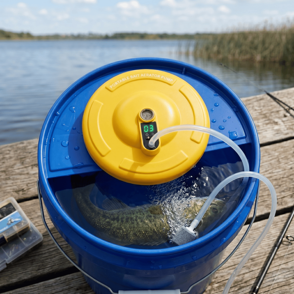 Rechargeable Portable Bait Aerator Pump