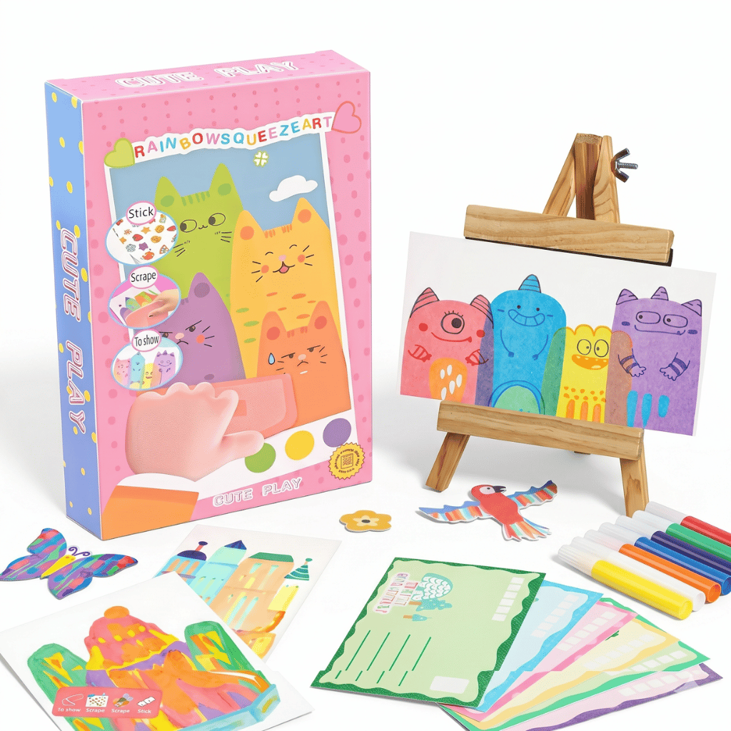 Kids Rainbow Squeeze Art Kit