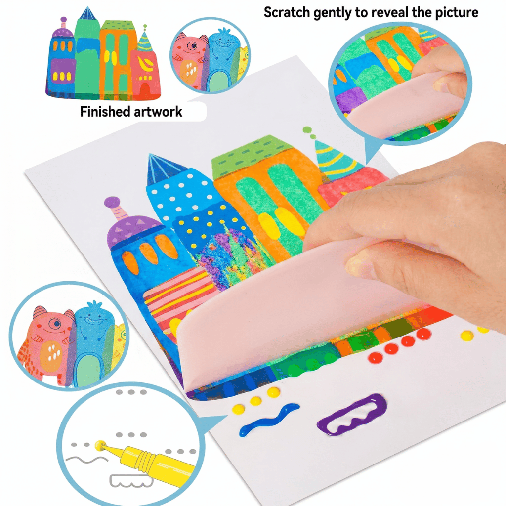 Kids Rainbow Squeeze Art Kit