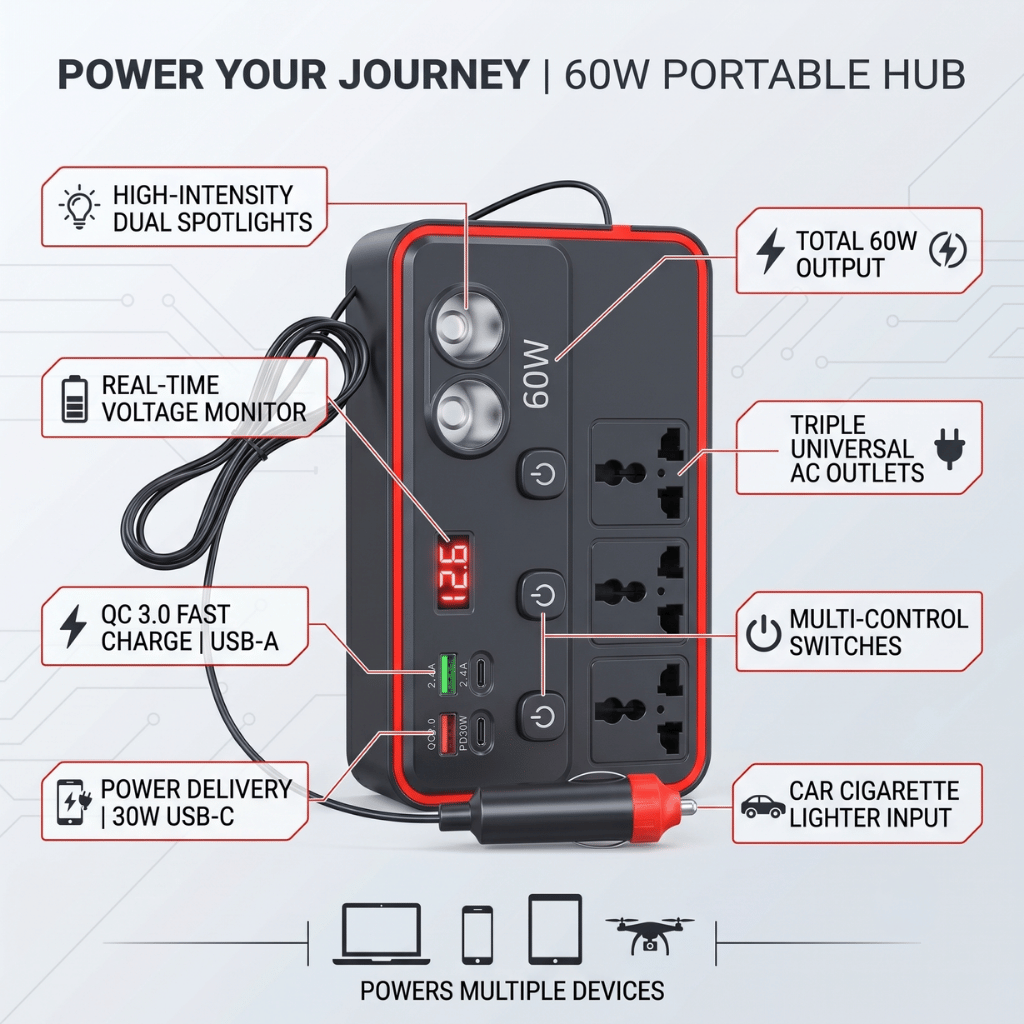 Multifunctional Car Charger