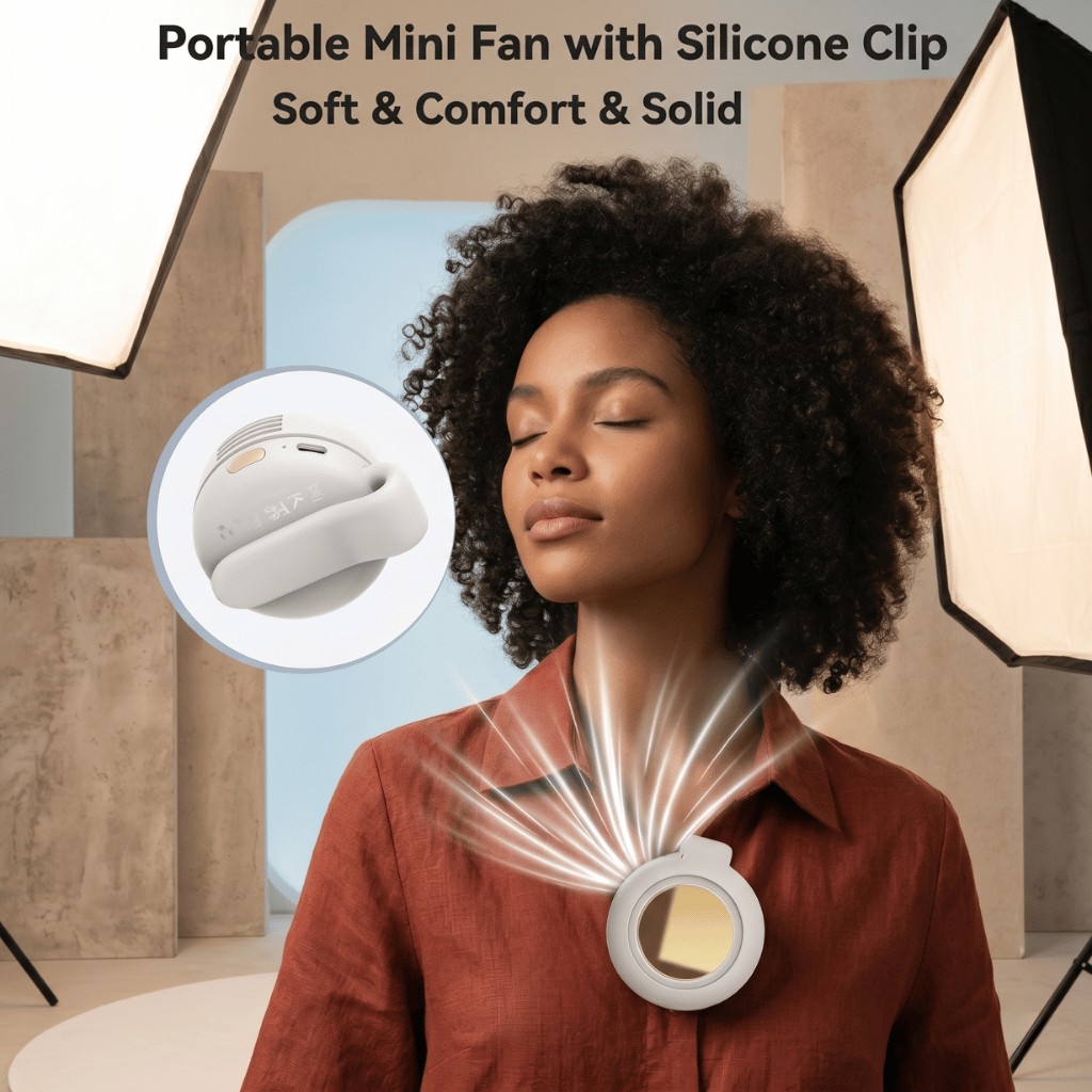 360° Rotatable Portable Mini Clip-on Fan