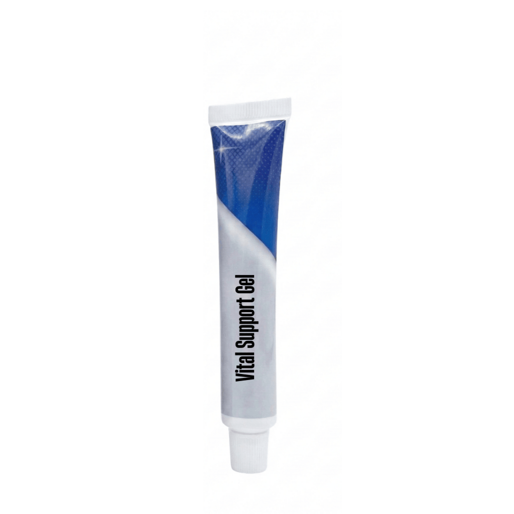 Vital Support Gel tube designed to enhance natural glow and elevate self-care routine.