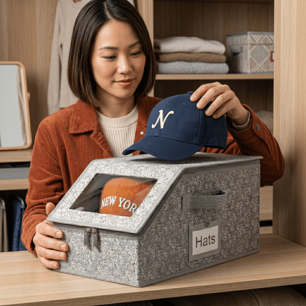 Stackable Hat Storage Boxes